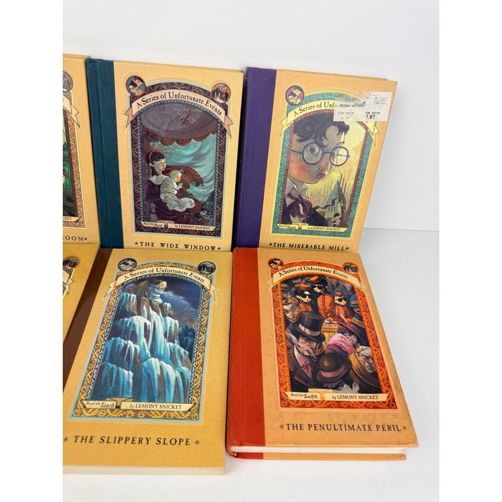 Lemony Snicket A Series of Unfortunate Events 8 Book Hardcover Lot Mixed Set - Picture 4 of 8